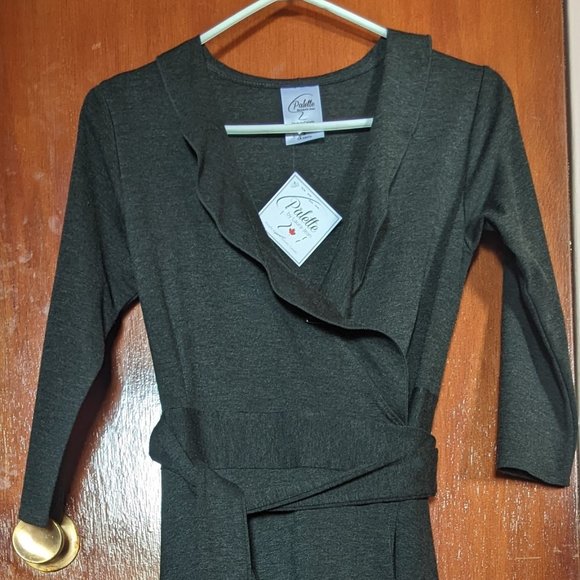 Heavy rayon wrap dress (new, never worn) - Picture 1 of 8
